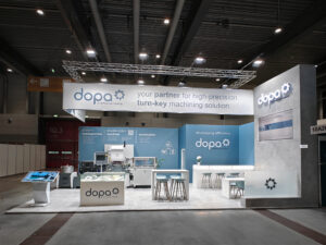 Messestand dopa diamond tools auf der GrindingHub 2026 in der Stuttgart Messe